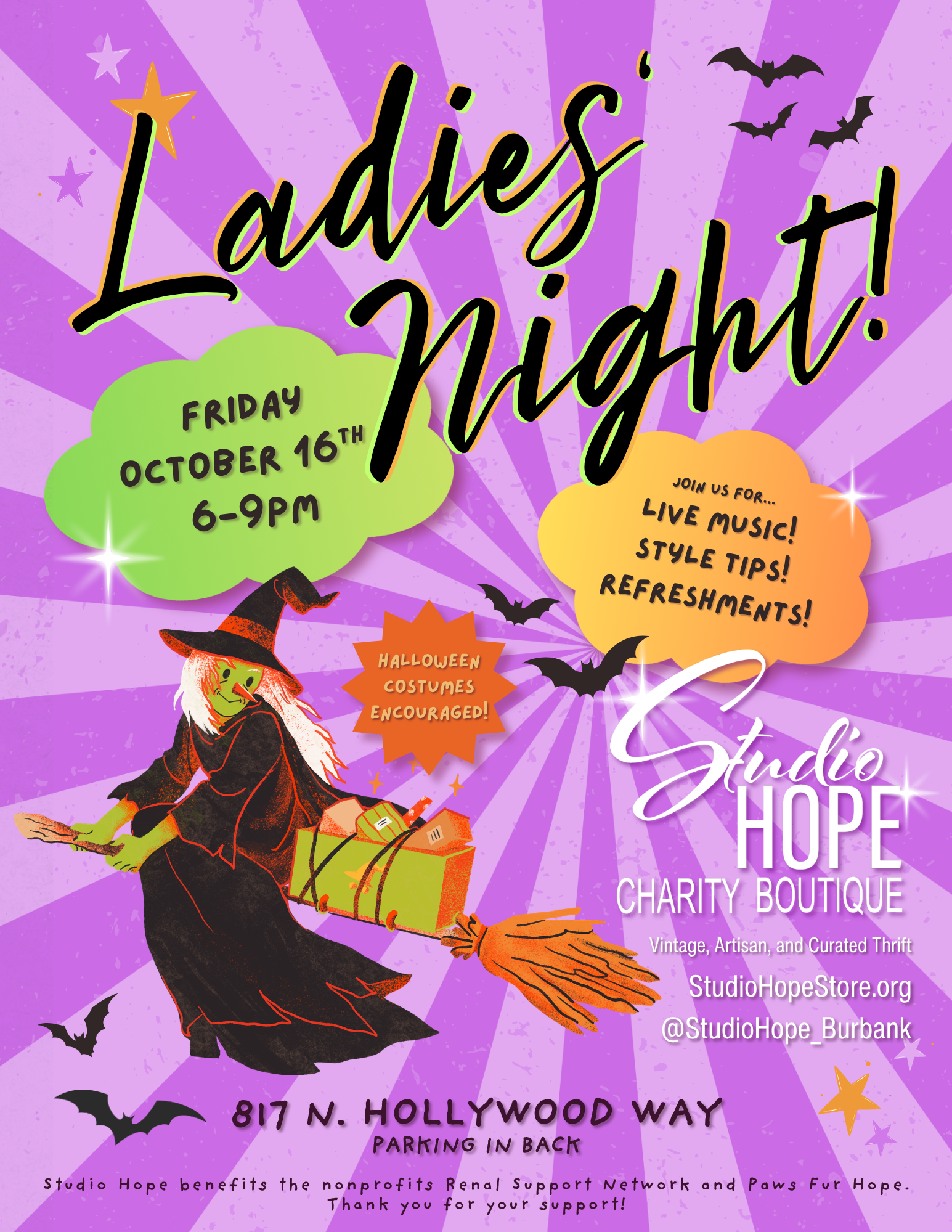 ladies' night flier october 2026